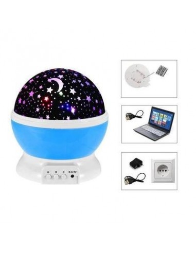 Proiector rotativ cu stele si luna -...