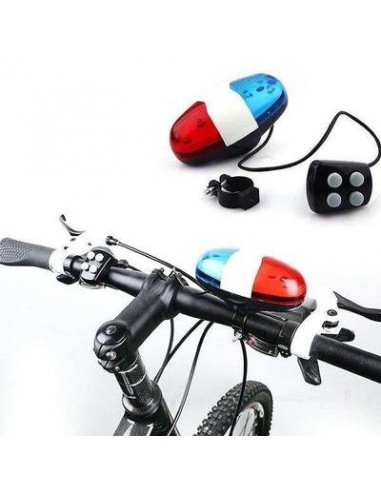 Sirena politie cu girofar de bicicleta