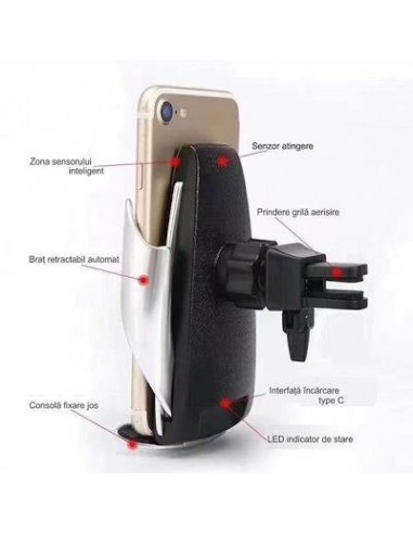 Incarcator auto Wireless cu senzor...