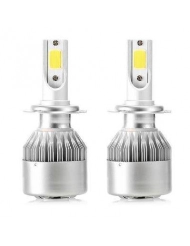 Set becuri auto LED C6 H7, 7600...