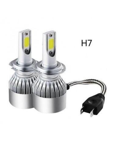 Set becuri auto LED C6 H7, 7600...